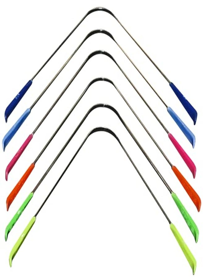 منظفات لسان فولاذية متعددة الألوان من إي شوبينج - 6 قطع